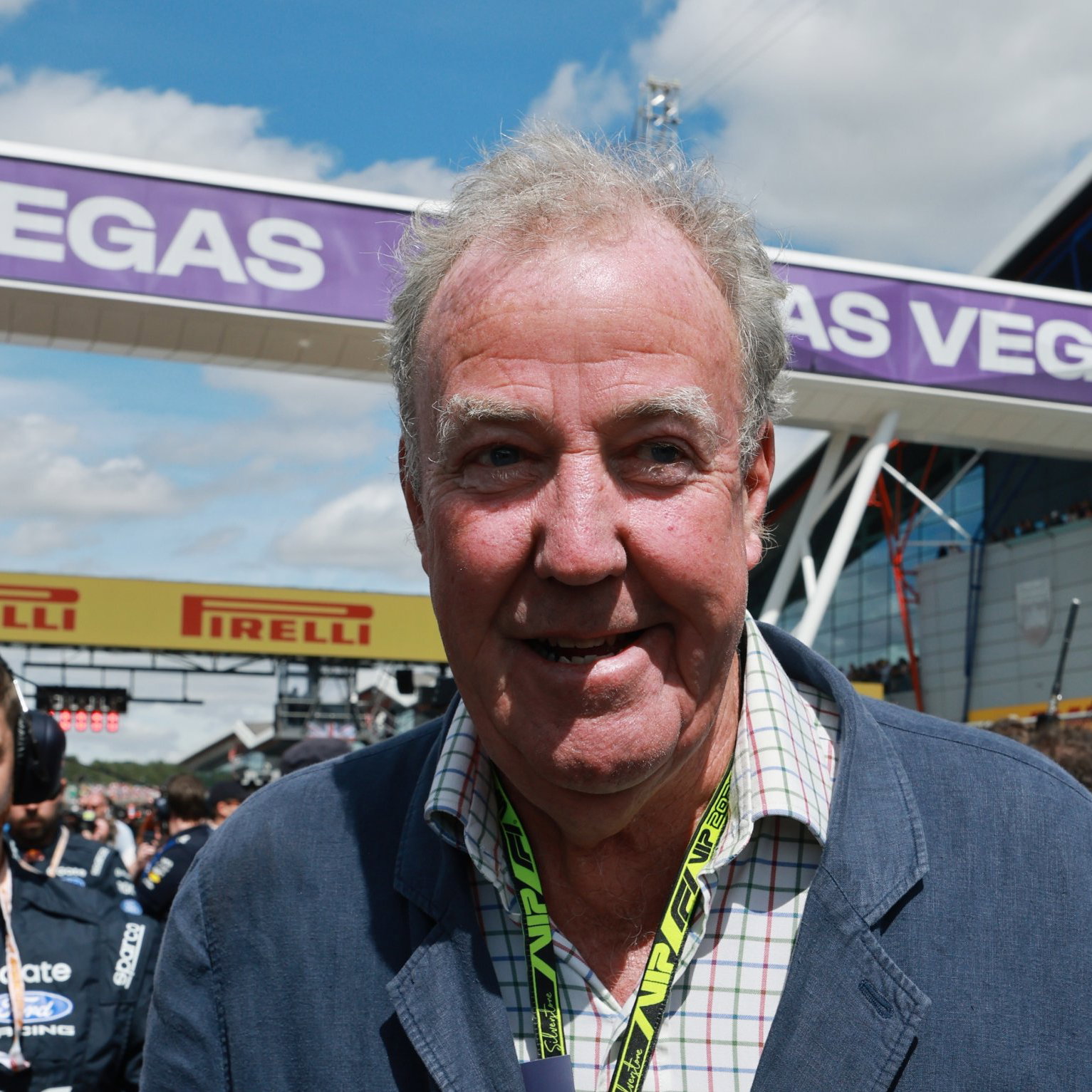 Jeremy Clarkson attended the British GP at Silverstone