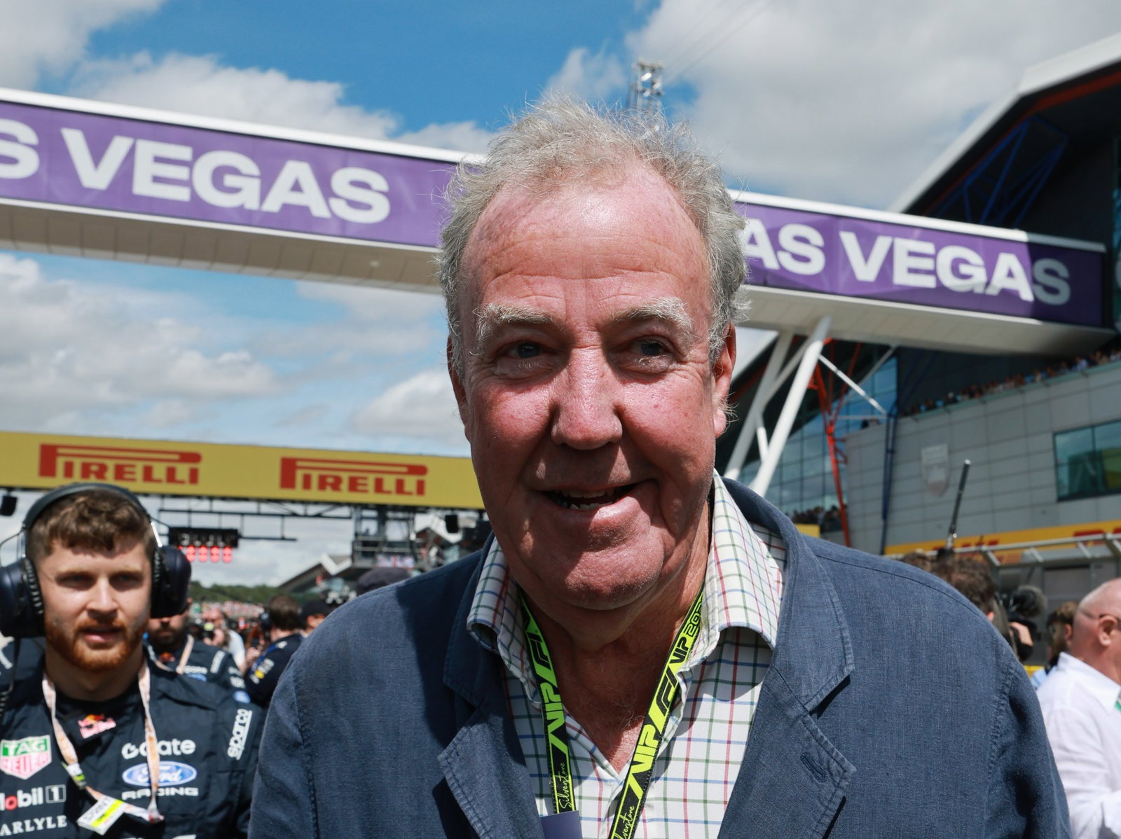 Jeremy Clarkson attended the British GP at Silverstone 