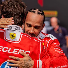 Hamilton congratulates Leclerc, despite the team losing a one-two result