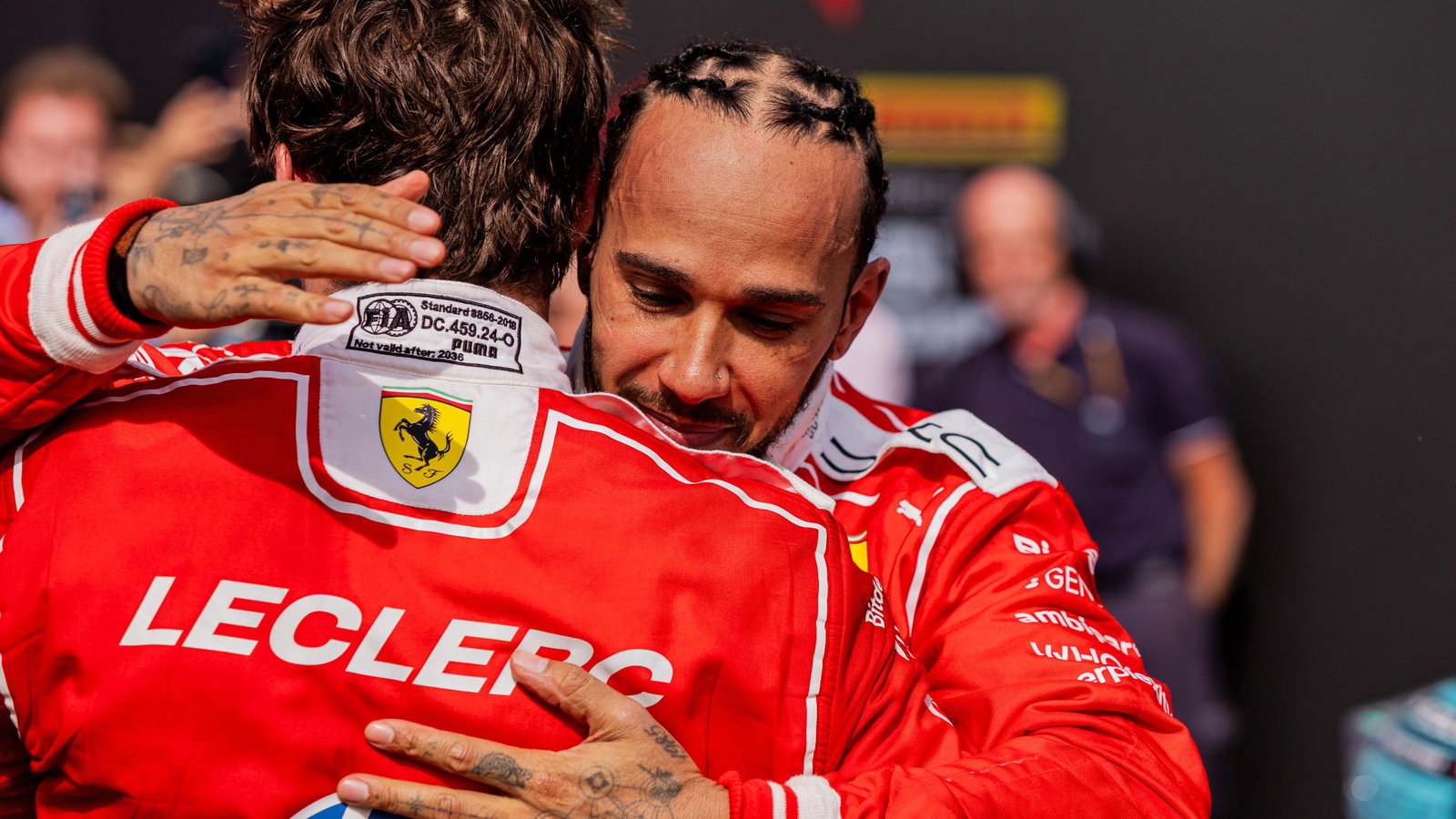 Hamilton congratulates Leclerc, despite the team losing a one-two result