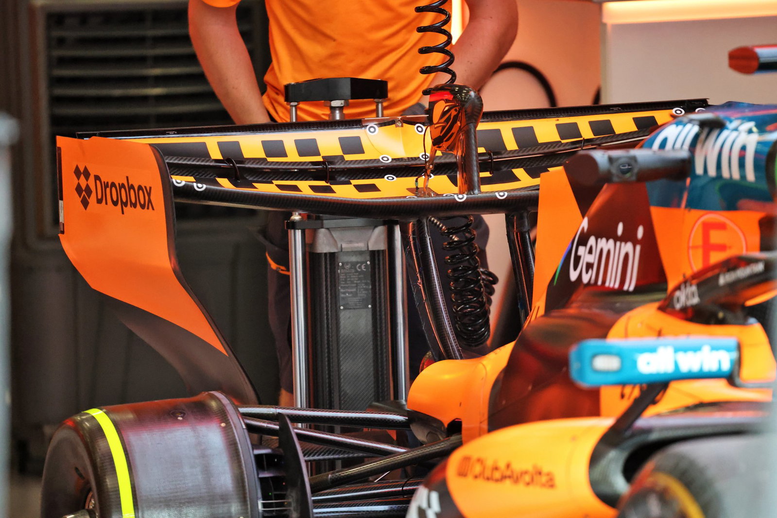 McLaren's revised rear wing