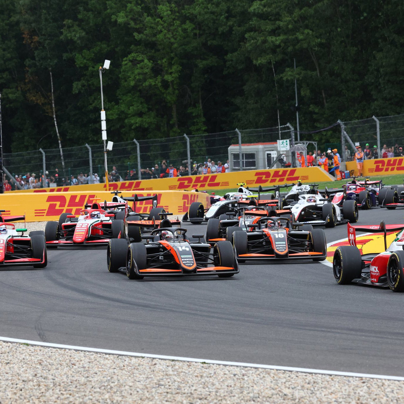 A huge multi-car crash occurred in a dramatic and chaotic F3 qualifying at Spa