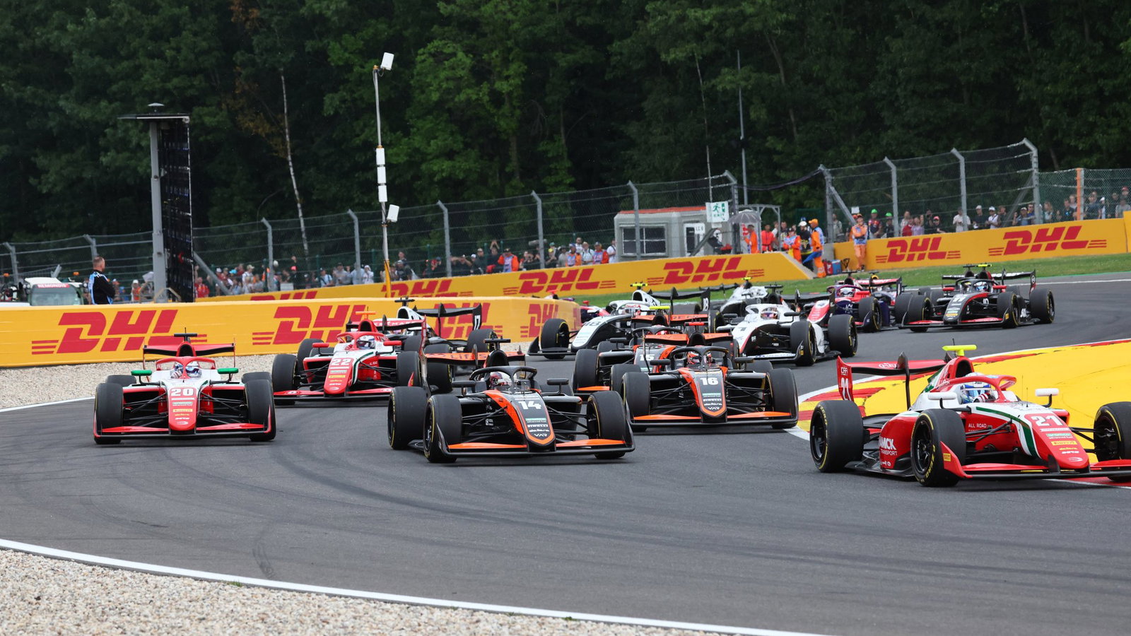 A huge multi-car crash occurred in a dramatic and chaotic F3 qualifying at Spa