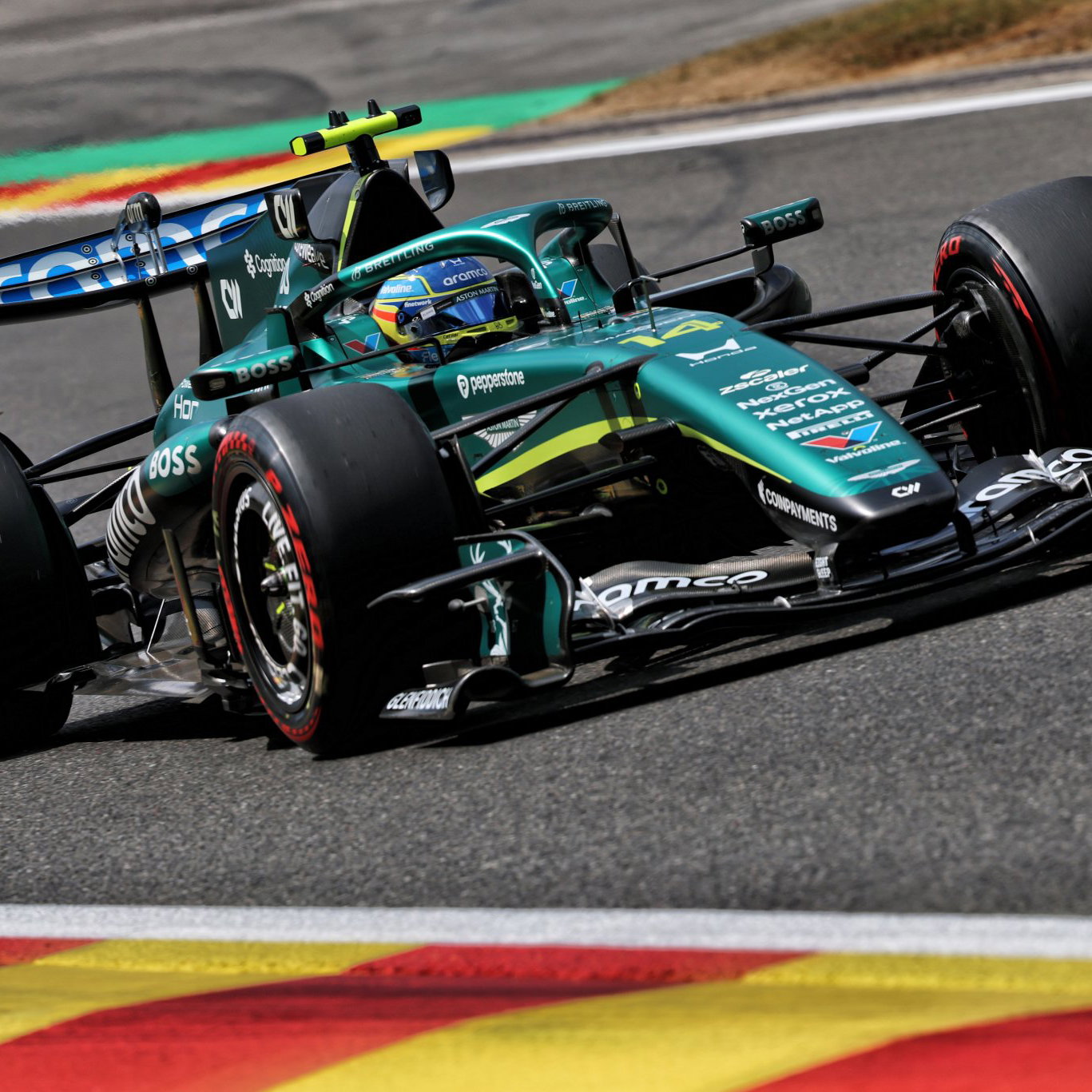 Alonso in Spa