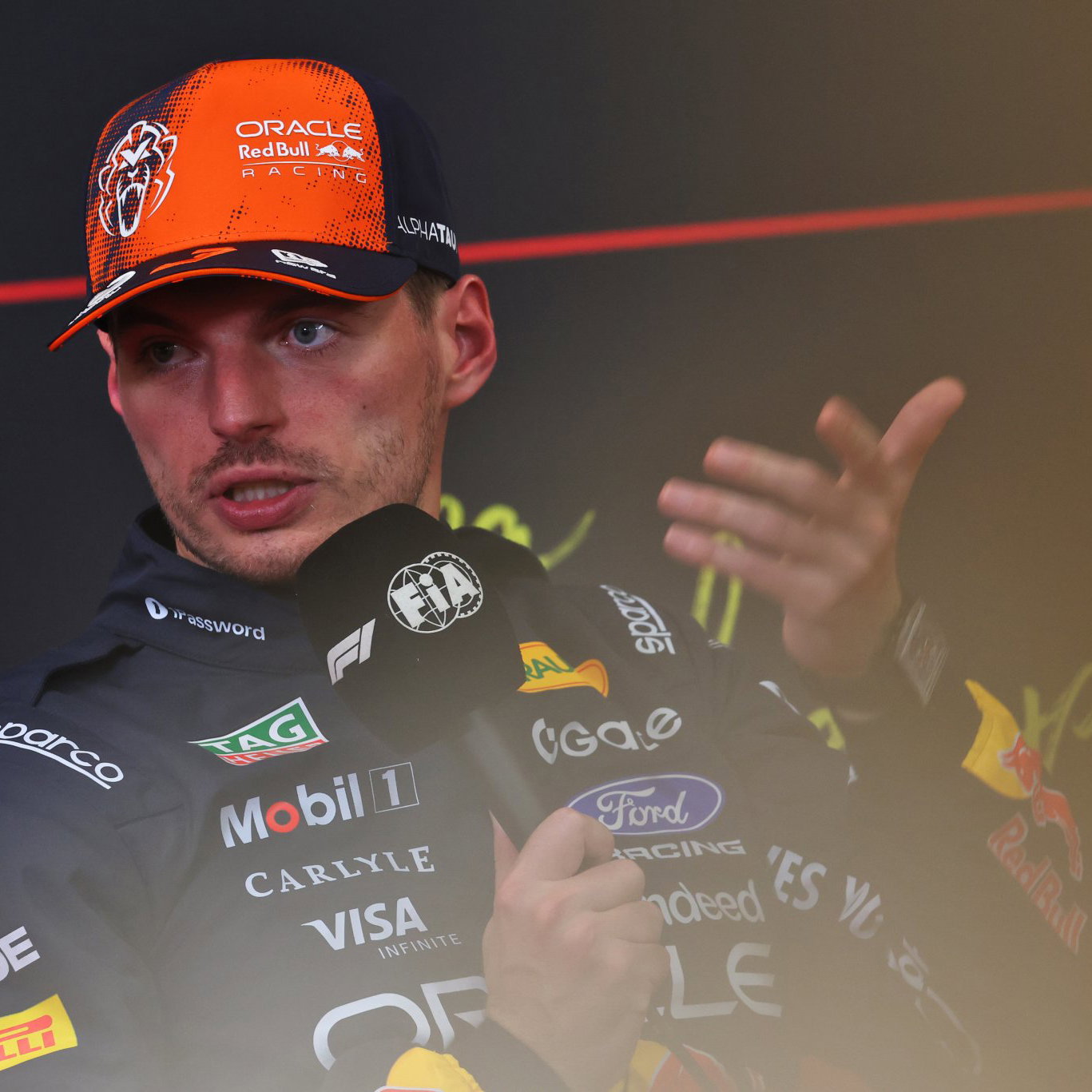 Verstappen took a strong P2 with the help of Hadjar
