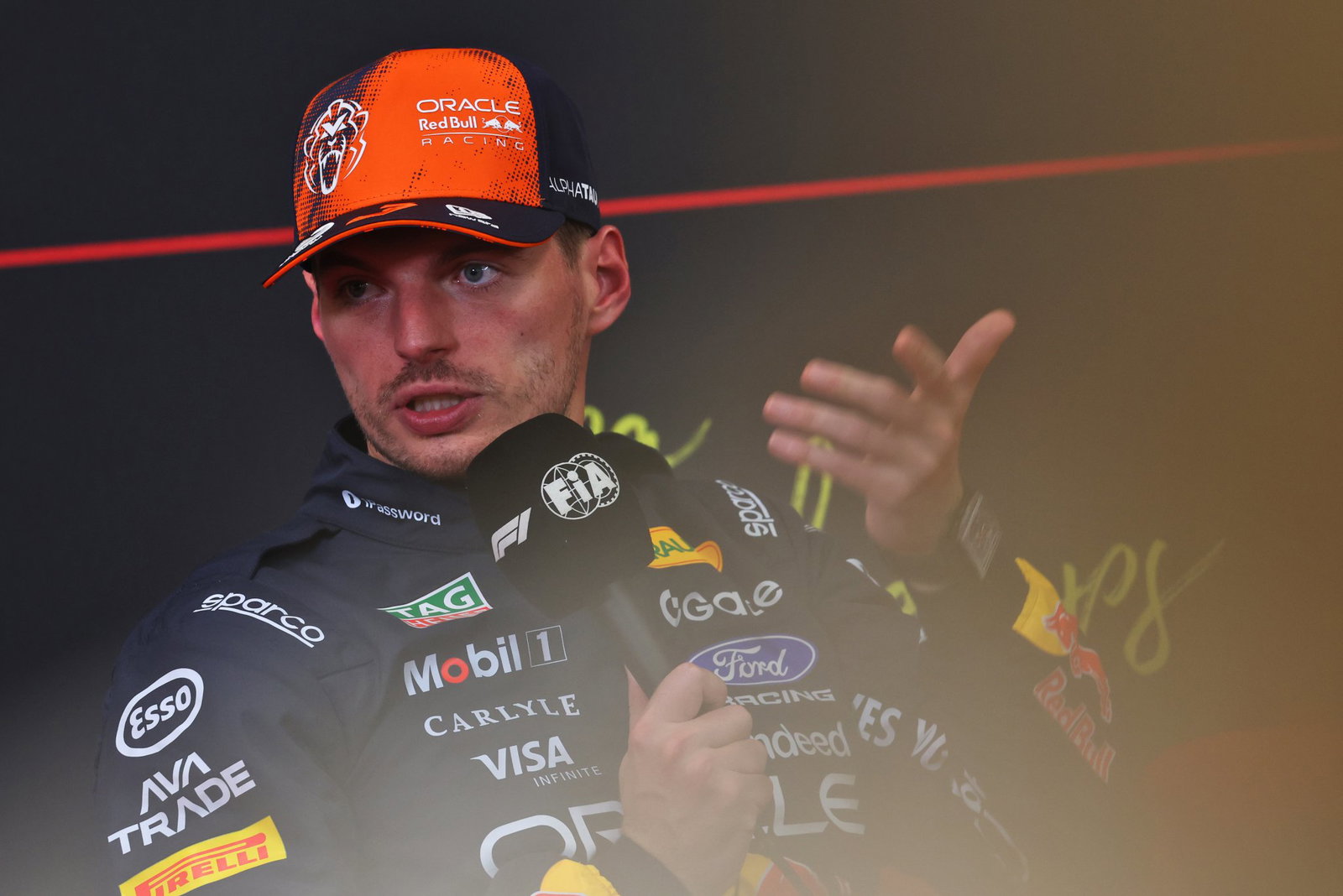 Verstappen took a strong P2 with the help of Hadjar