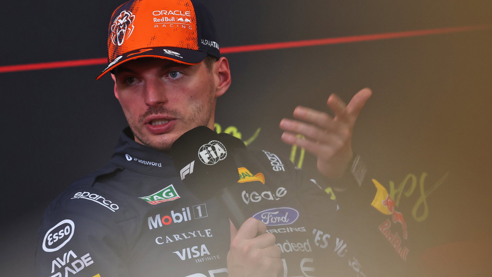 Verstappen took a strong P2 with the help of Hadjar