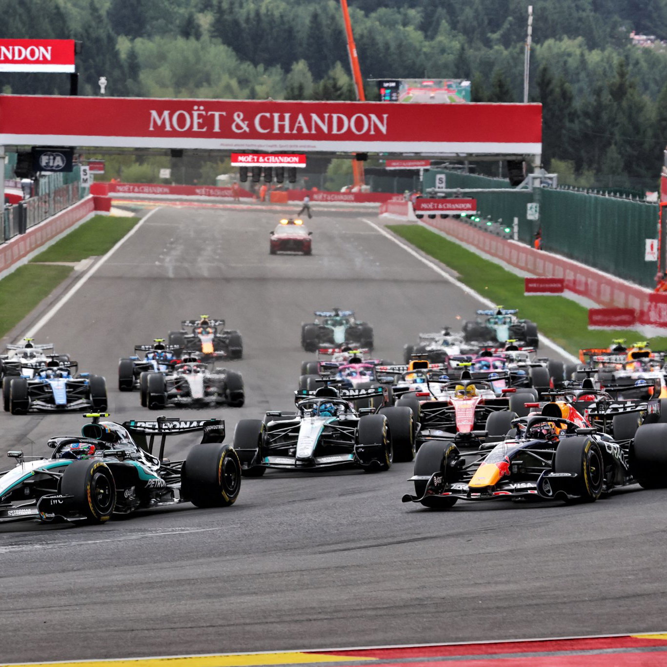 Start of the 2026 Belgian Grand Prix 