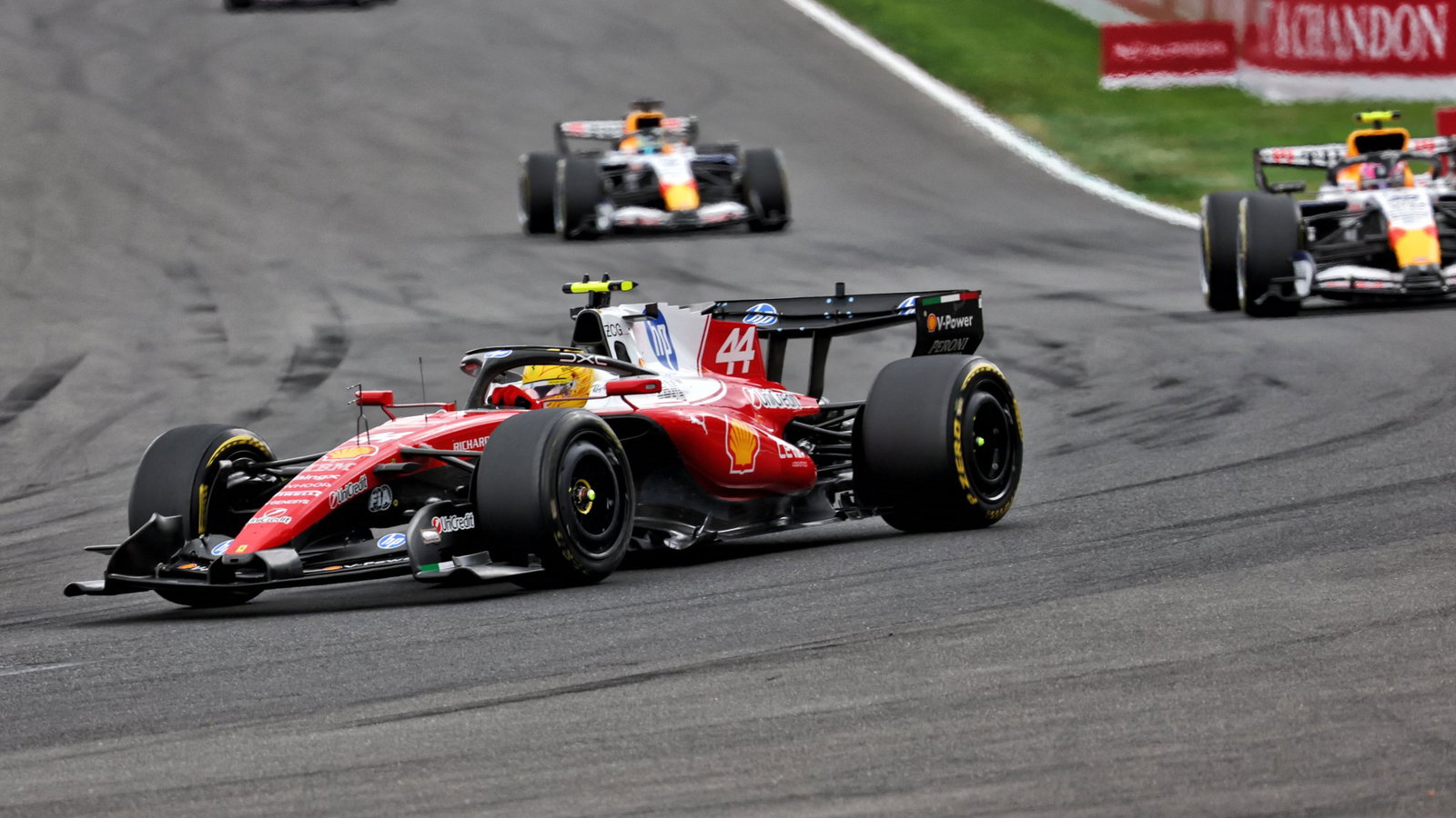 Hamilton was pinged with a five-second time penalty 