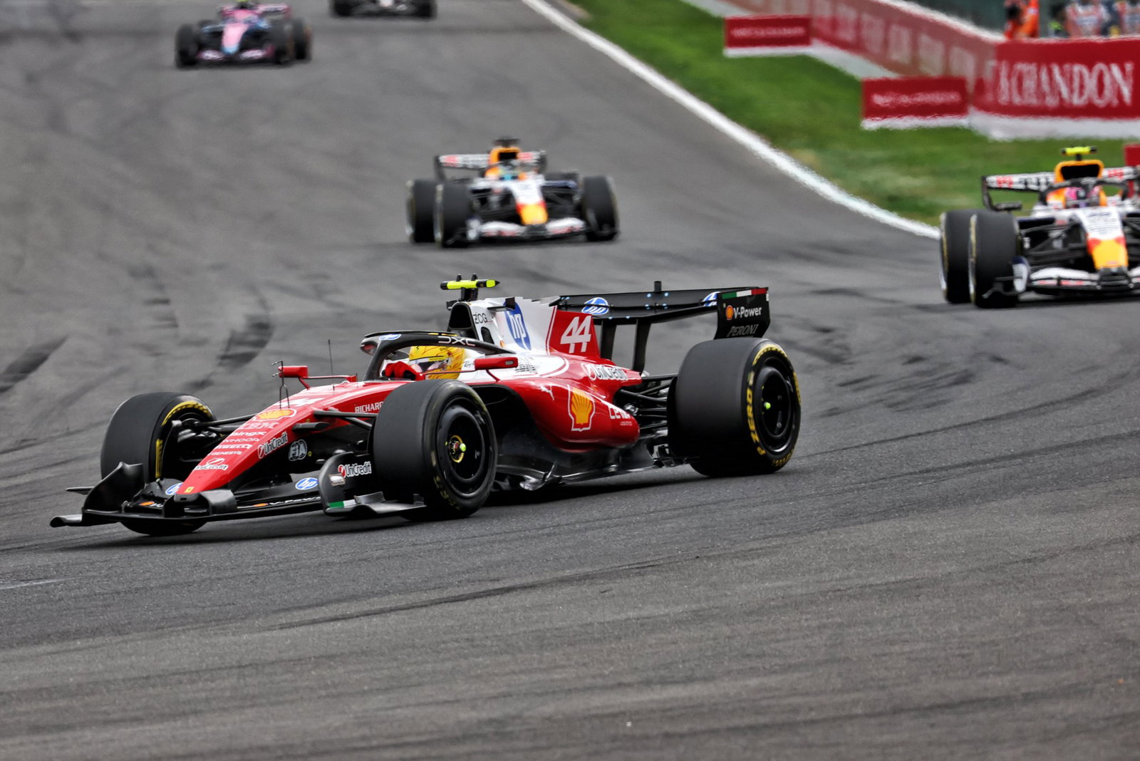 Hamilton was pinged with a five-second time penalty