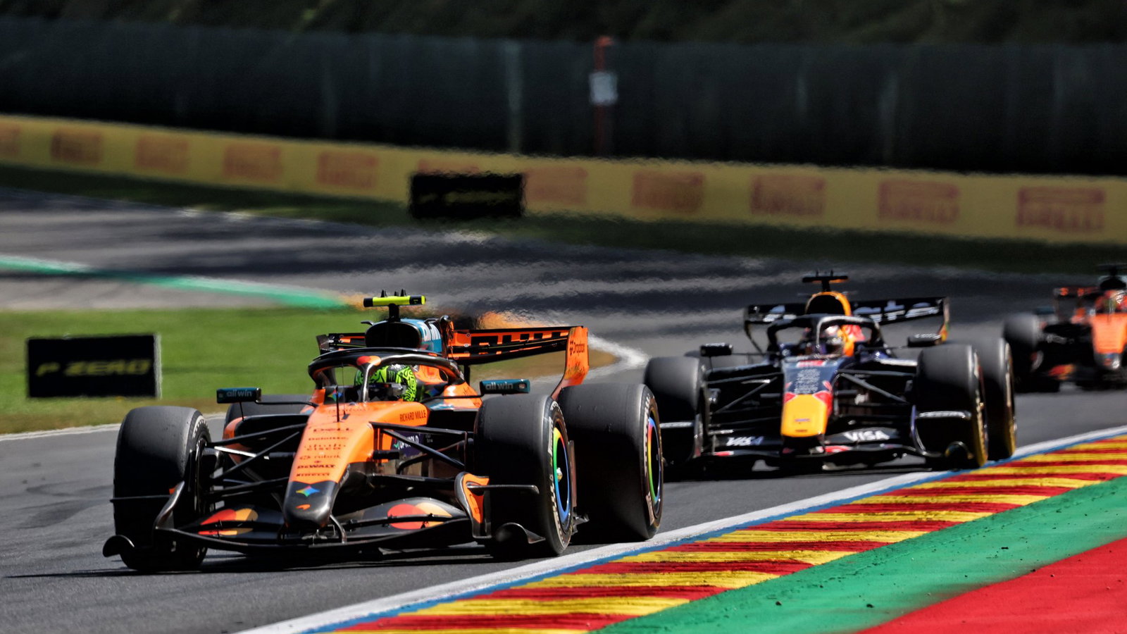 Norris and Hadjar at Spa