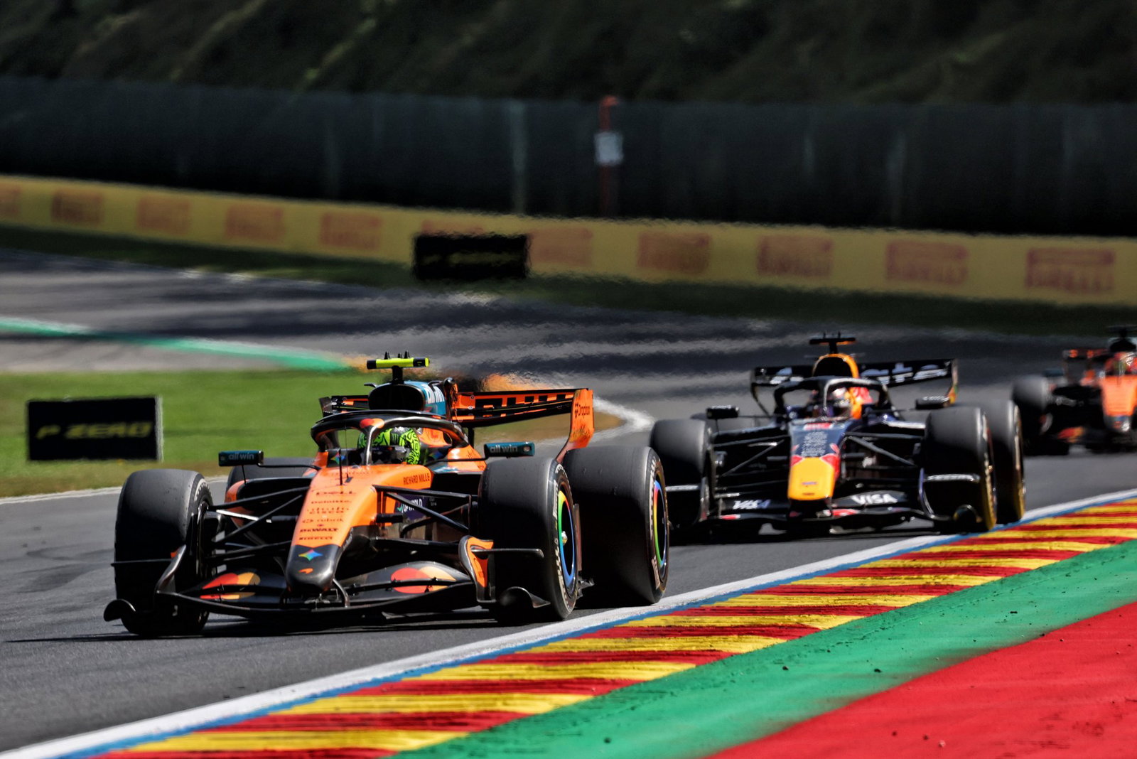 Norris and Hadjar at Spa