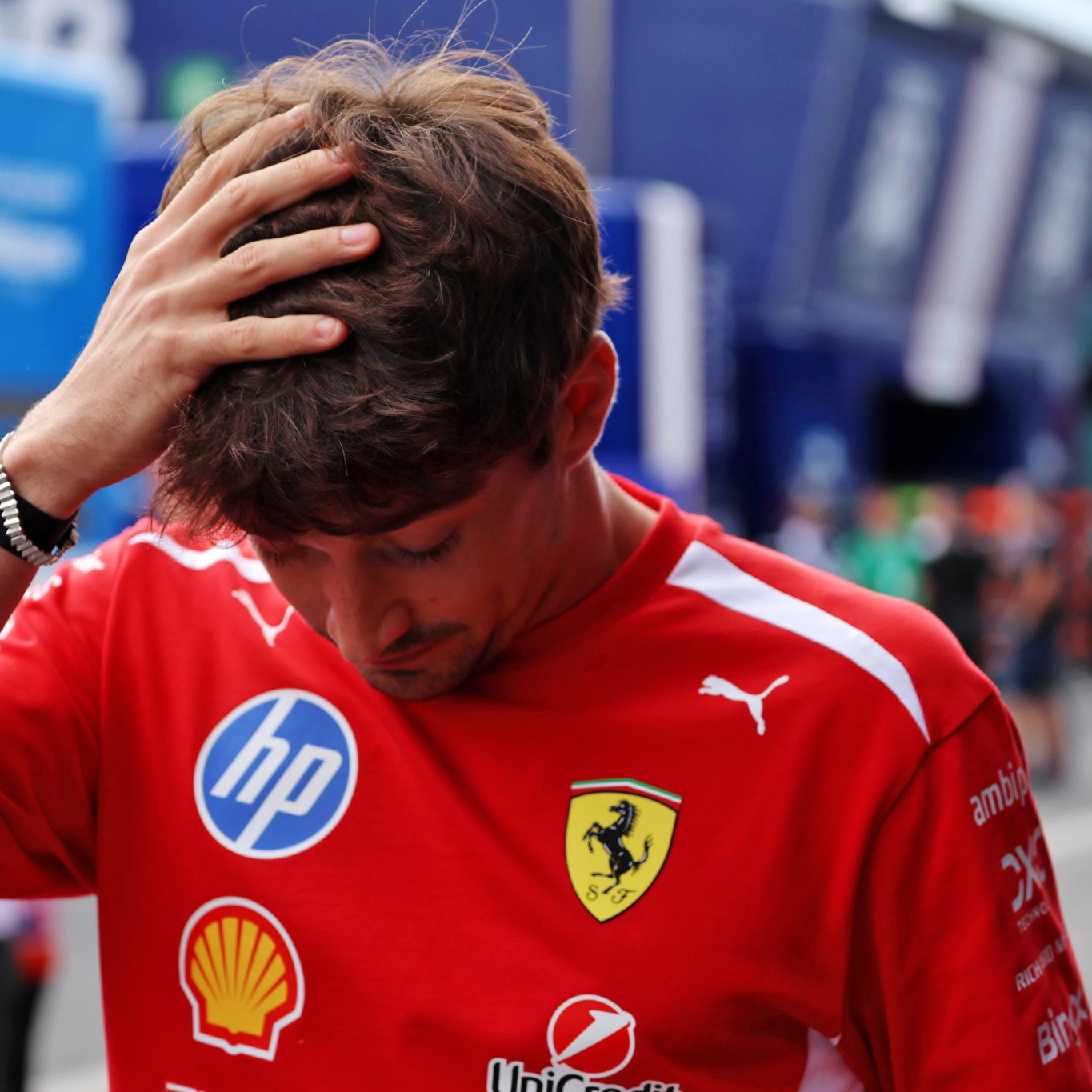 Leclerc held his hands up about his defence against Piastri