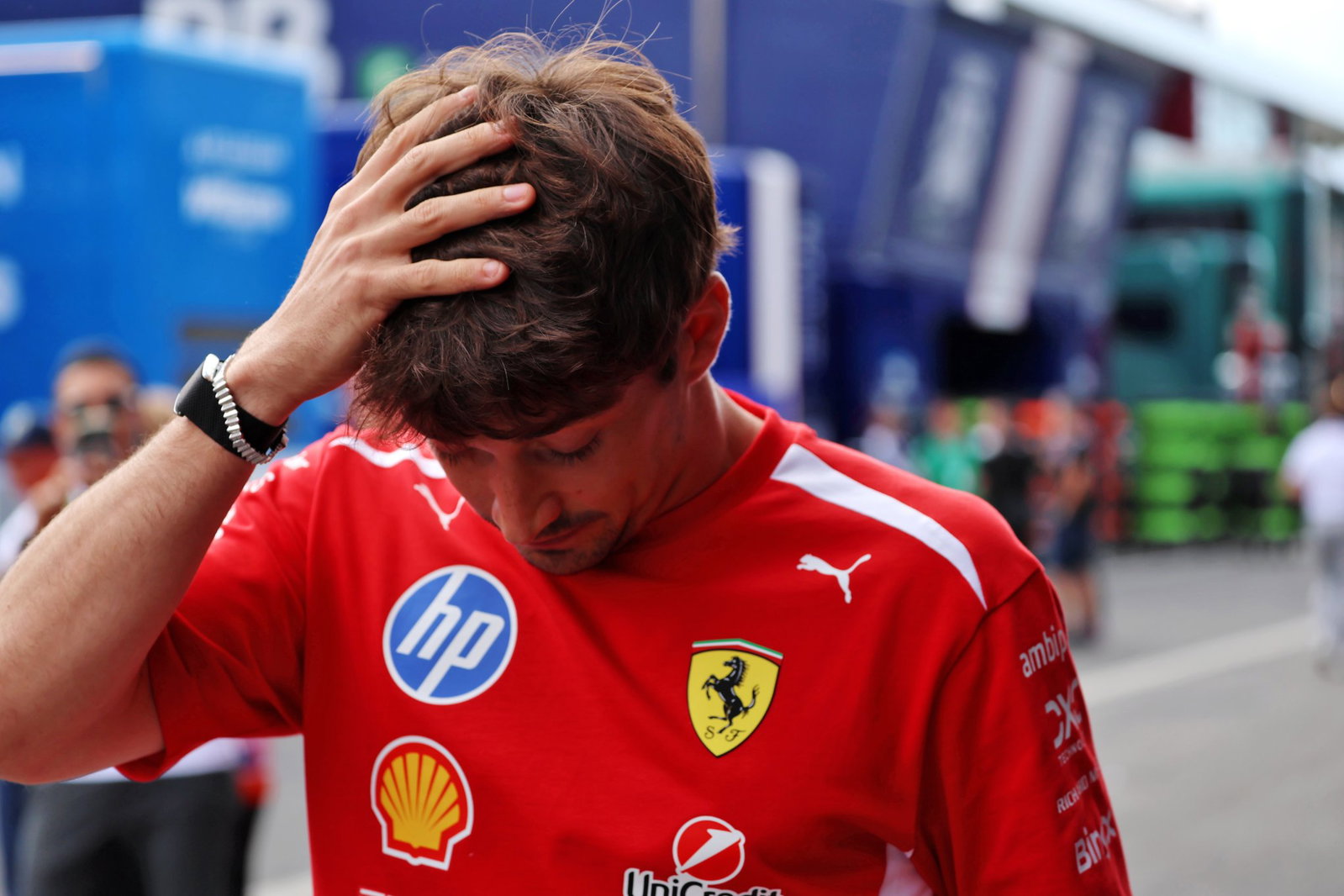 Leclerc held his hands up about his defence against Piastri
