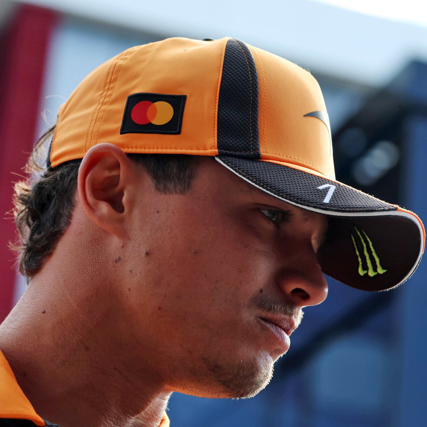 Norris in the Budapest paddock on Thursday 