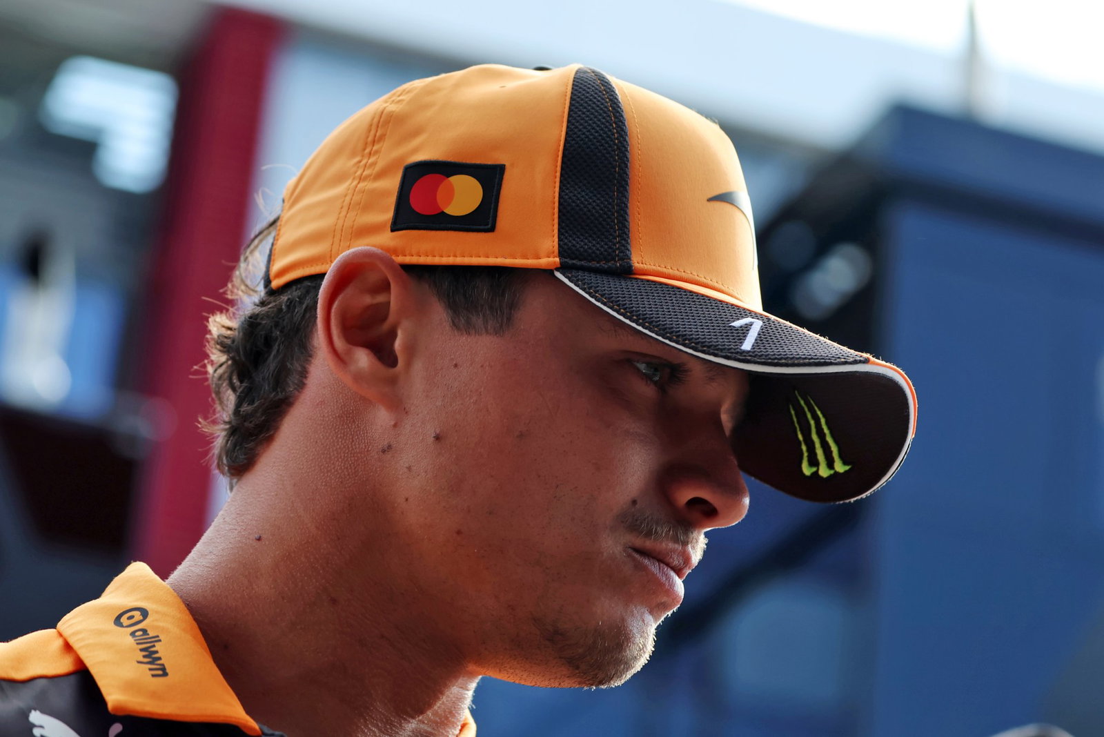 Norris in the Budapest paddock on Thursday