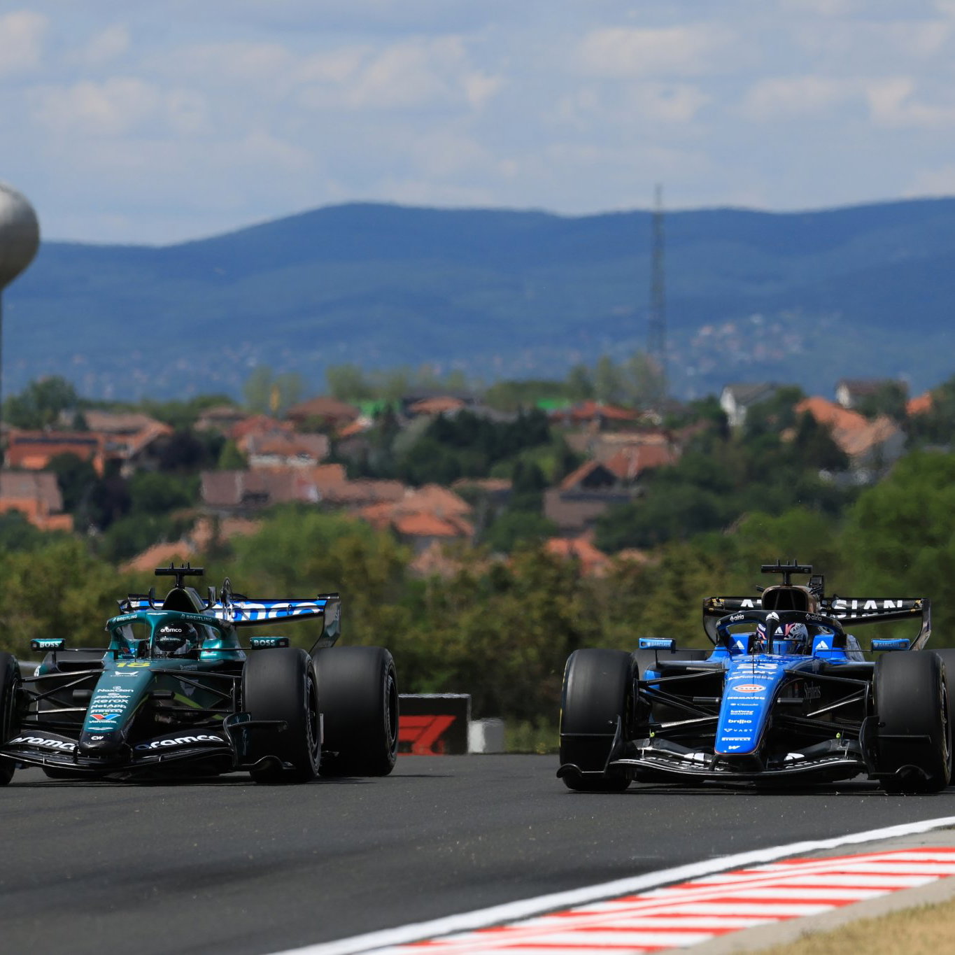 Stroll and Albon in Hungary