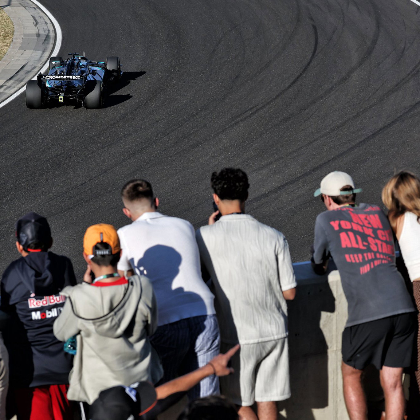 Parts of the Hungaroring track surface broke up on Friday