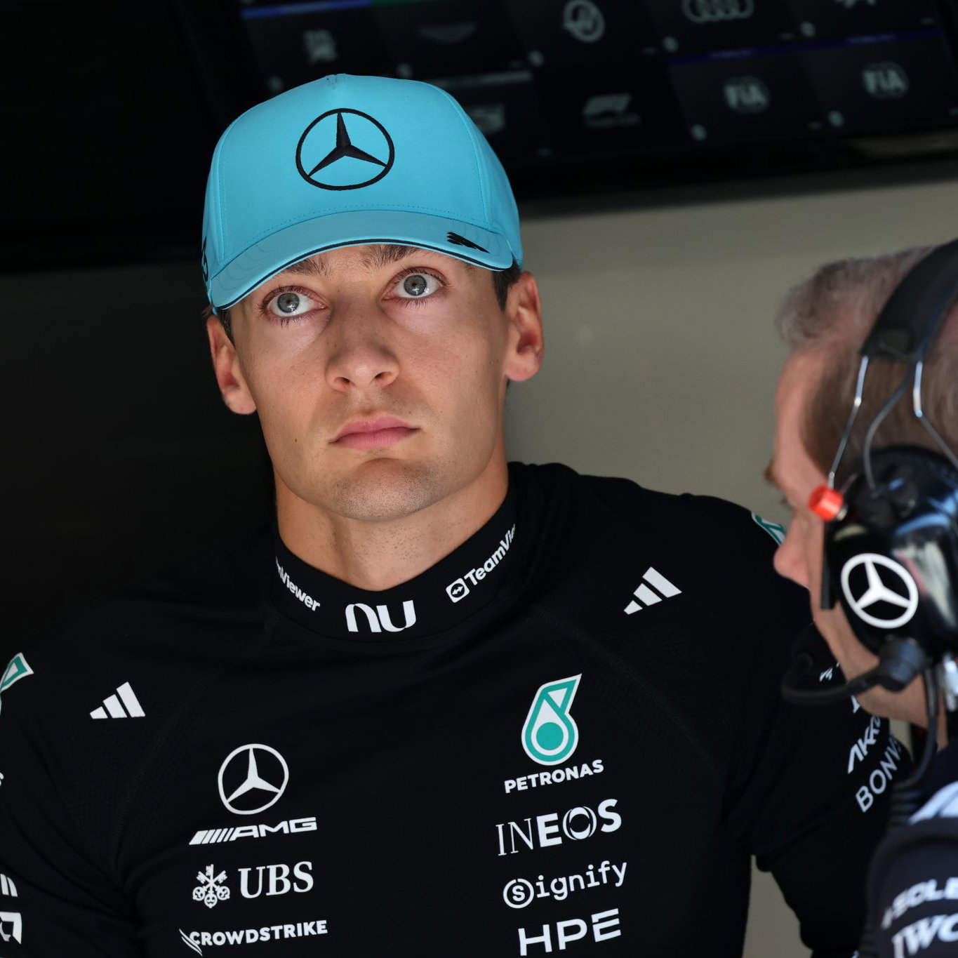 Russell stopped on track right at the end of qualifying