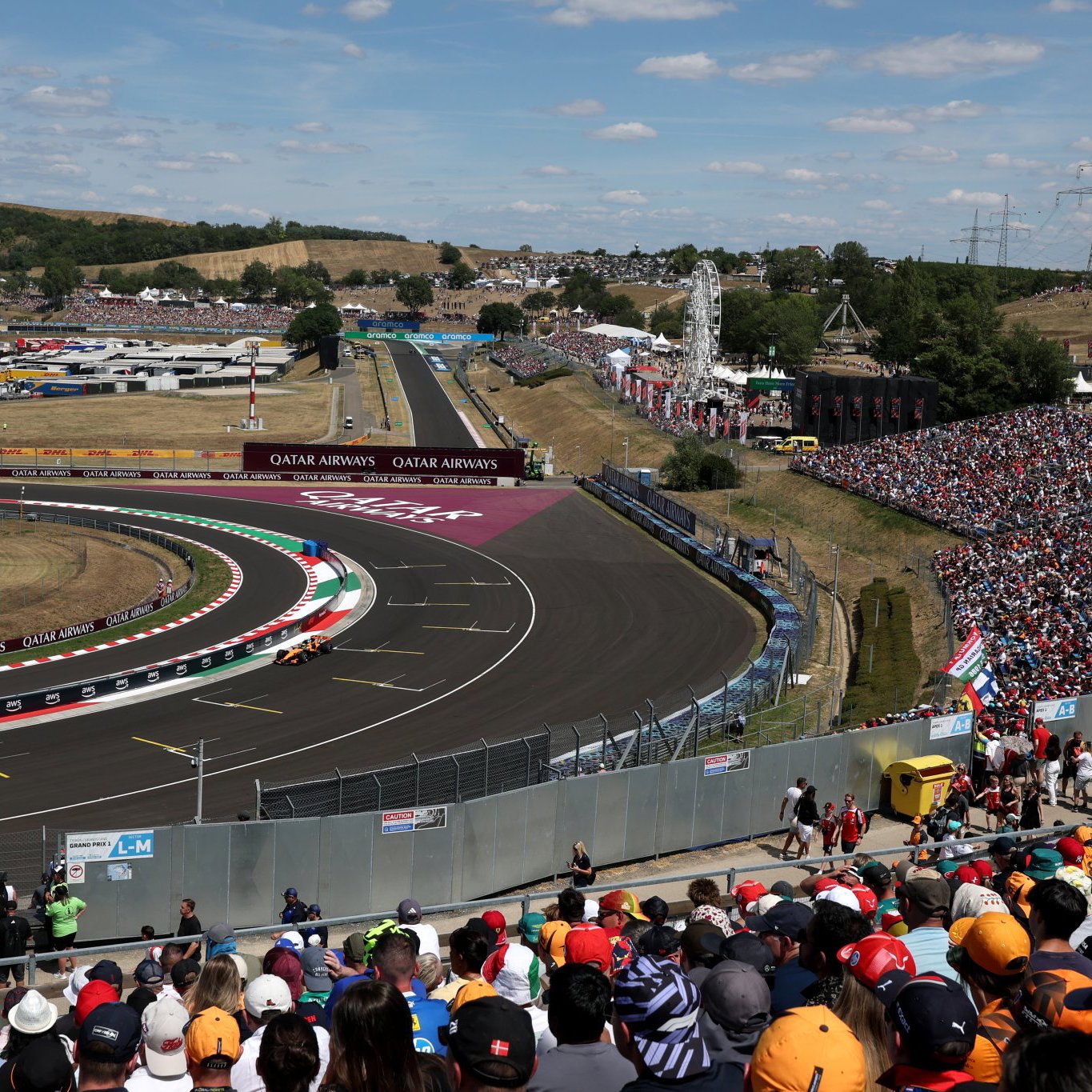 Norris described the track surface as a "lottery"
