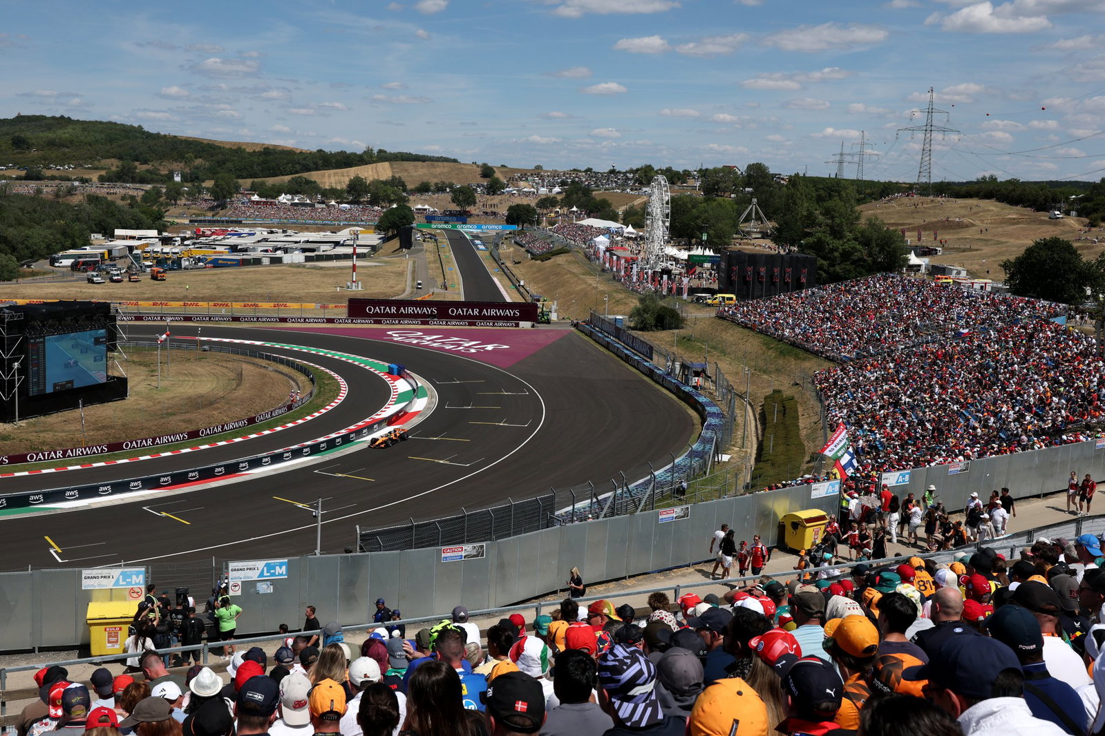 Norris described the track surface as a "lottery"