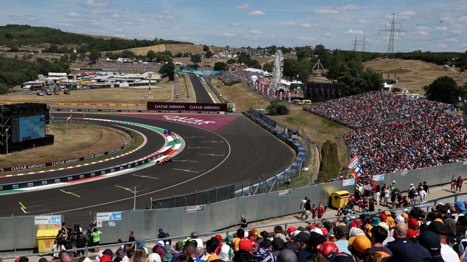 Norris described the track surface as a "lottery"
