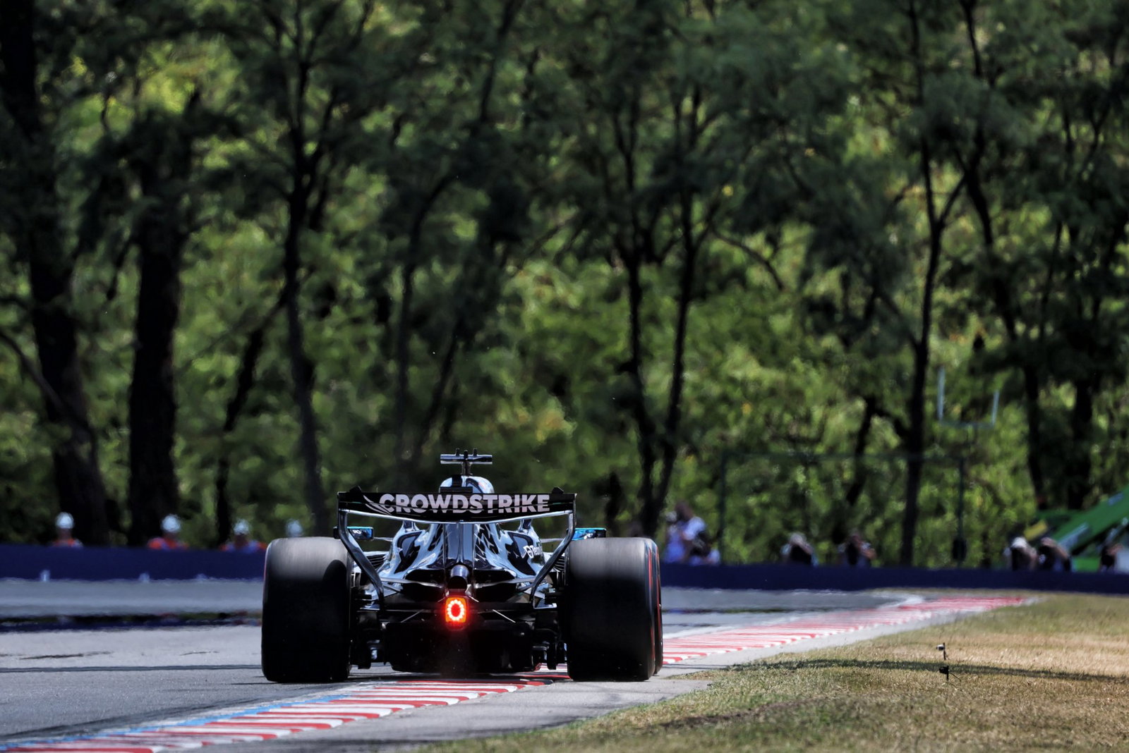 Mercedes thinks kerb riding was to blame