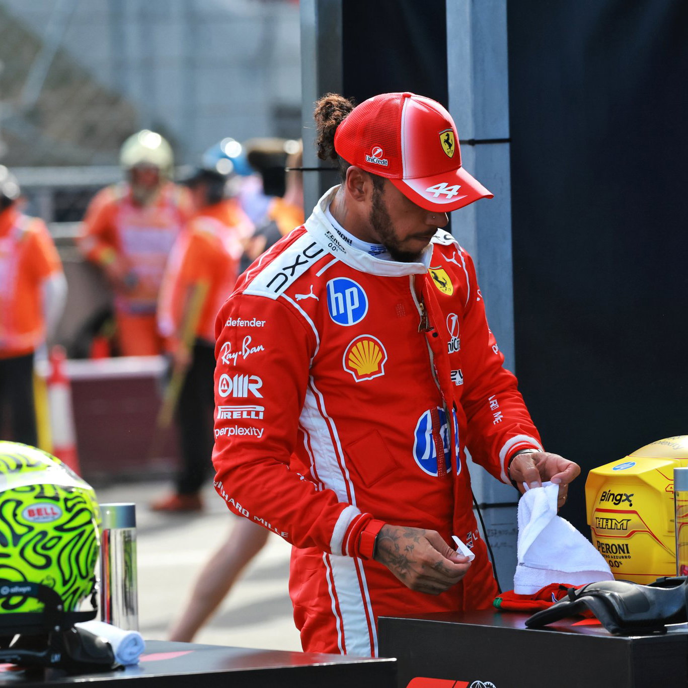 Hamilton was pipped to pole by Norris