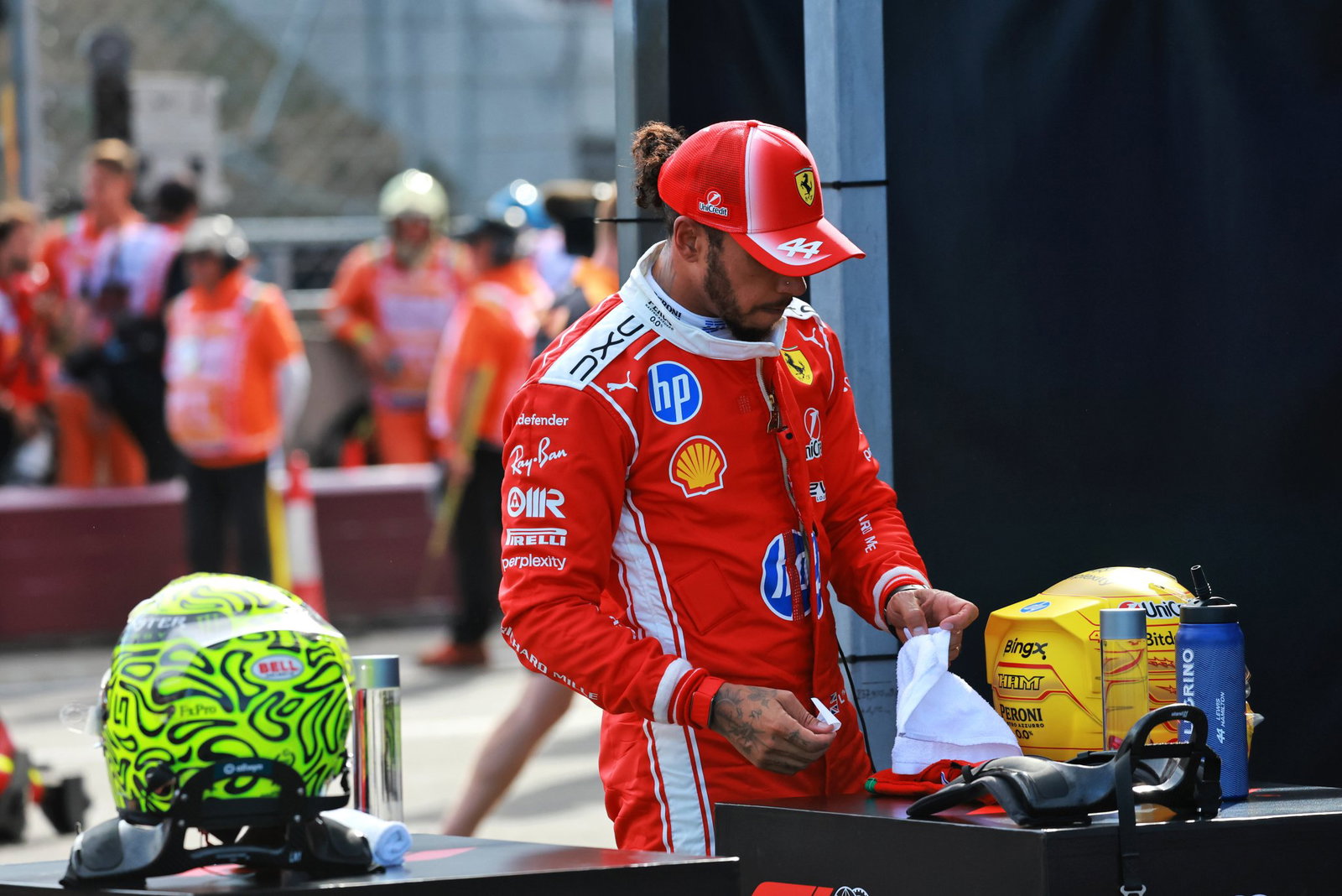 Hamilton was pipped to pole by Norris 