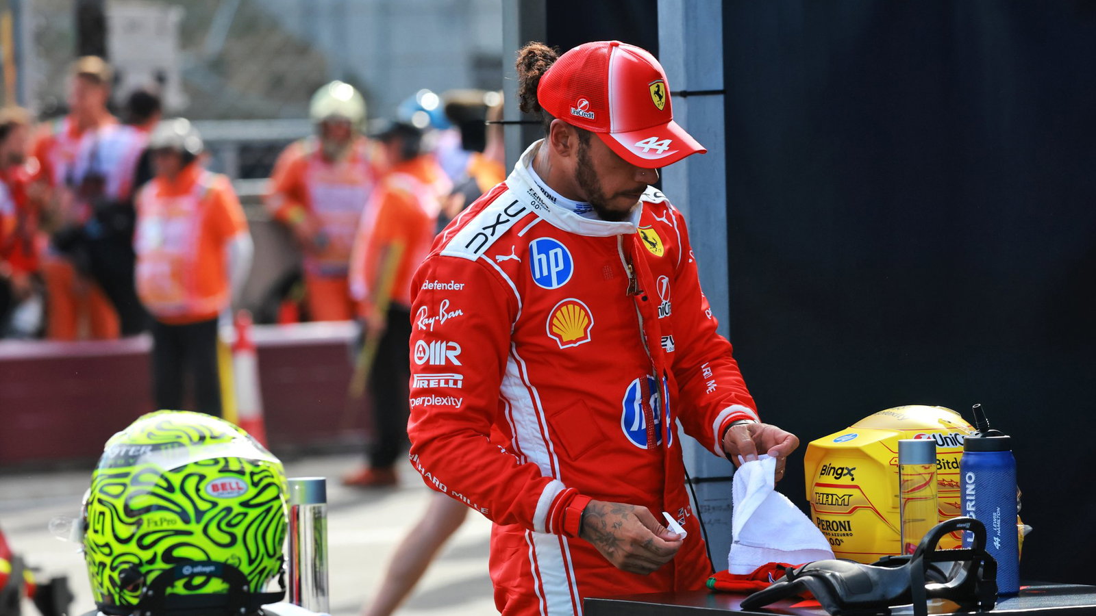 Hamilton was pipped to pole by Norris