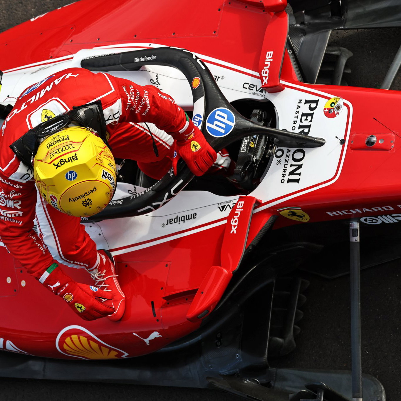 Hamilton picked up another penalty in Hungary