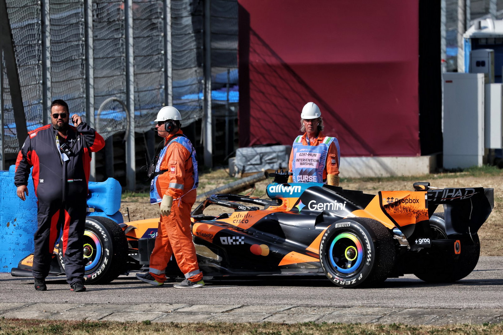 Piastri dropped out of the race with gearbox trouble