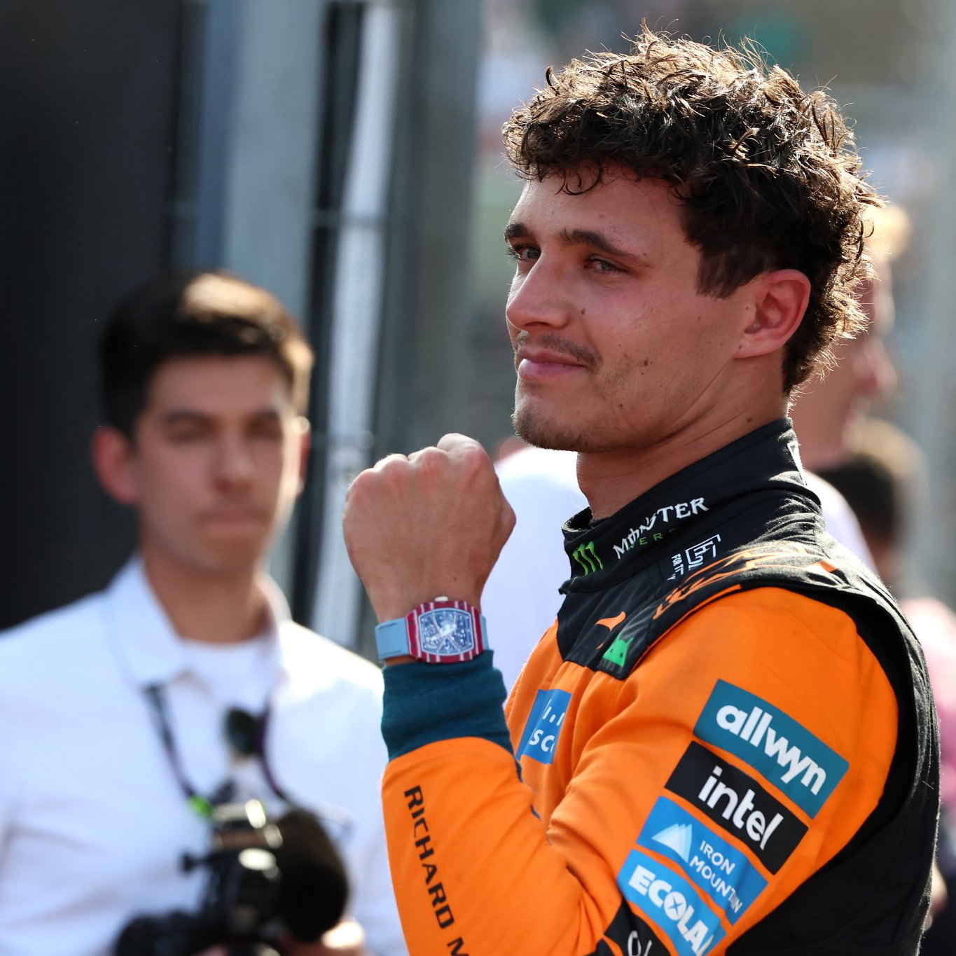 Norris celebrates in Hungary