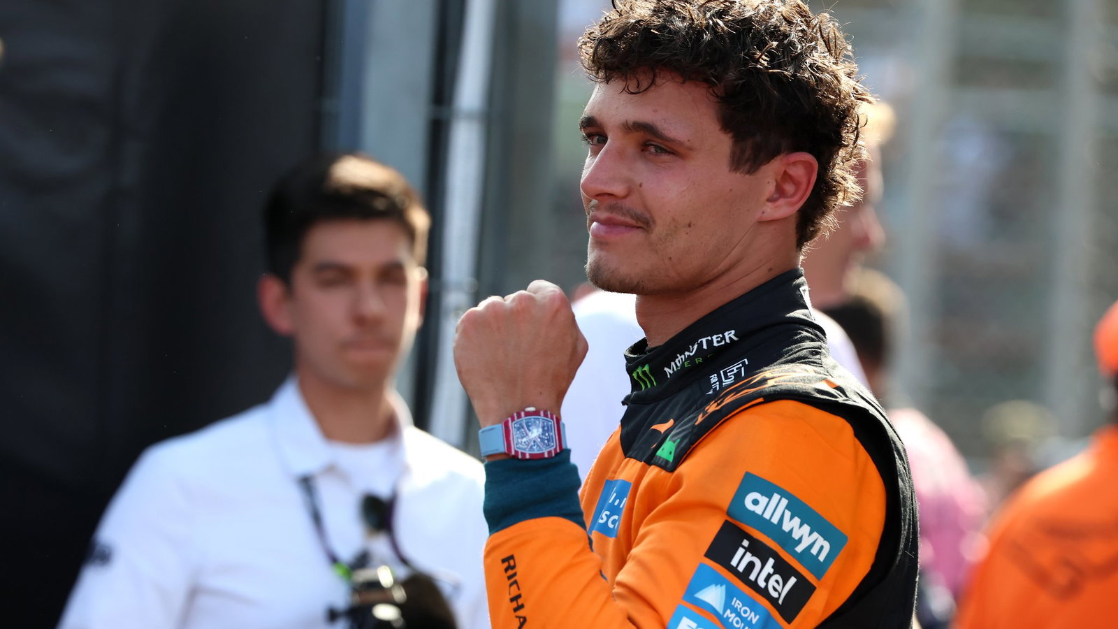 Norris celebrates in Hungary