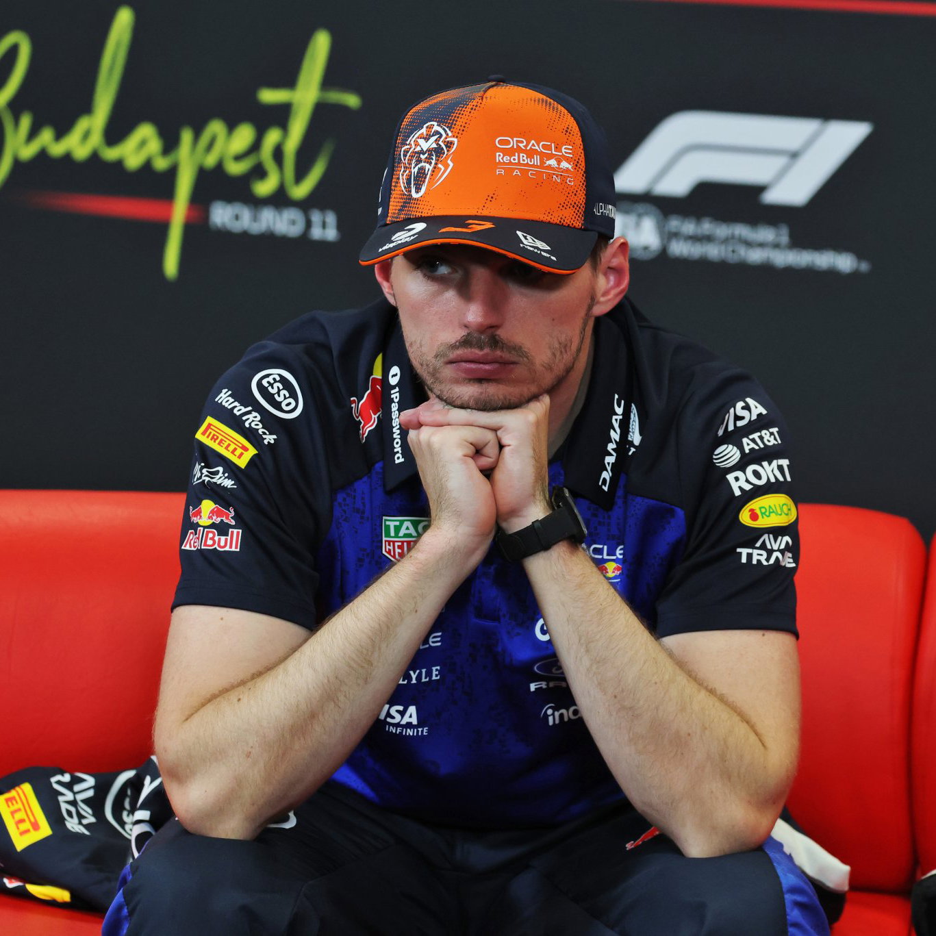 Verstappen was not impressed with the lapped cars