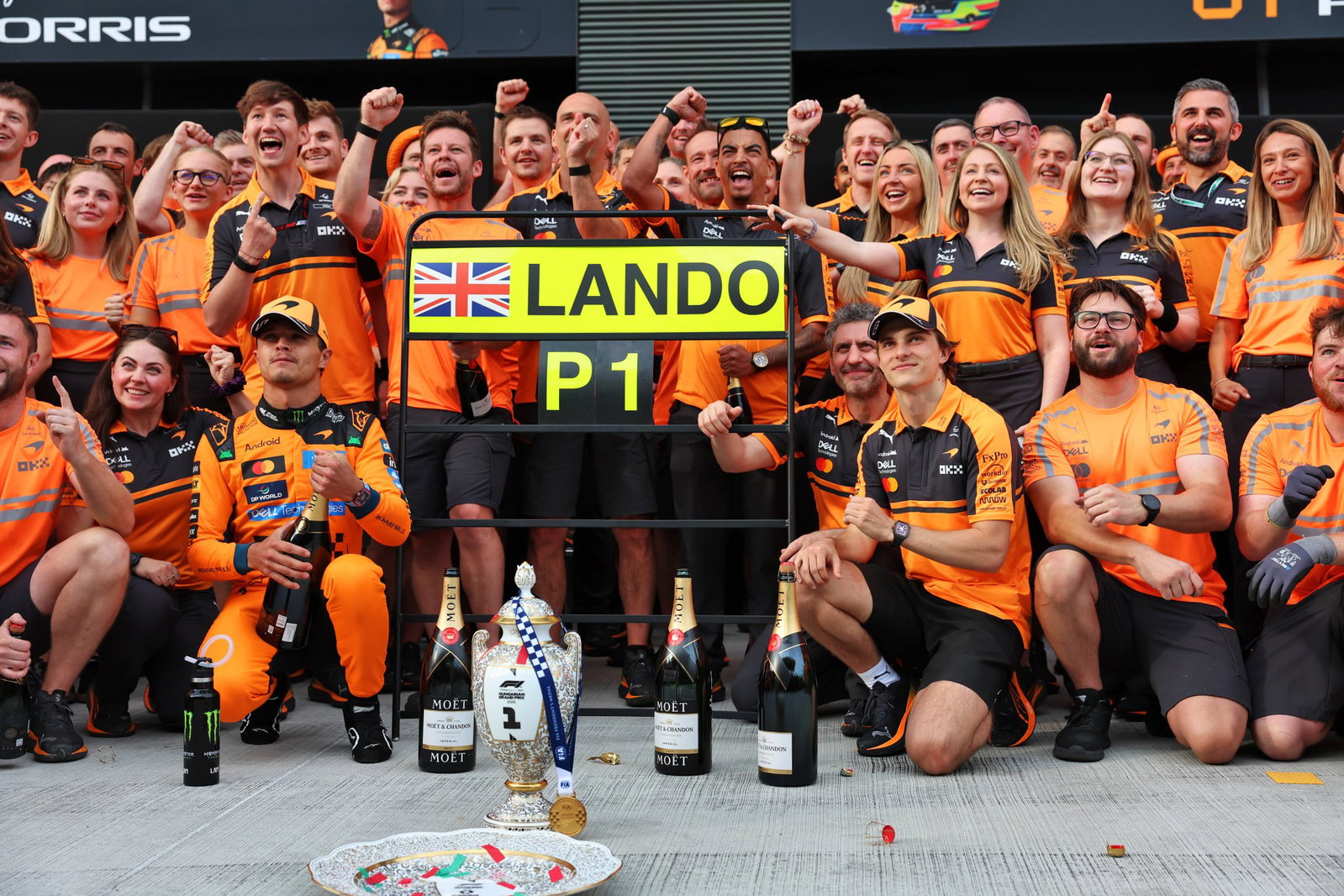 Norris secured his and McLaren's first win of the season 