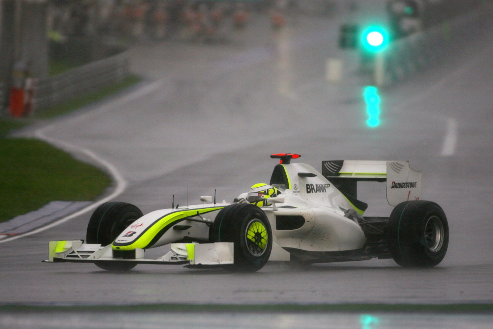 Button as the rain began to fall in Malaysia