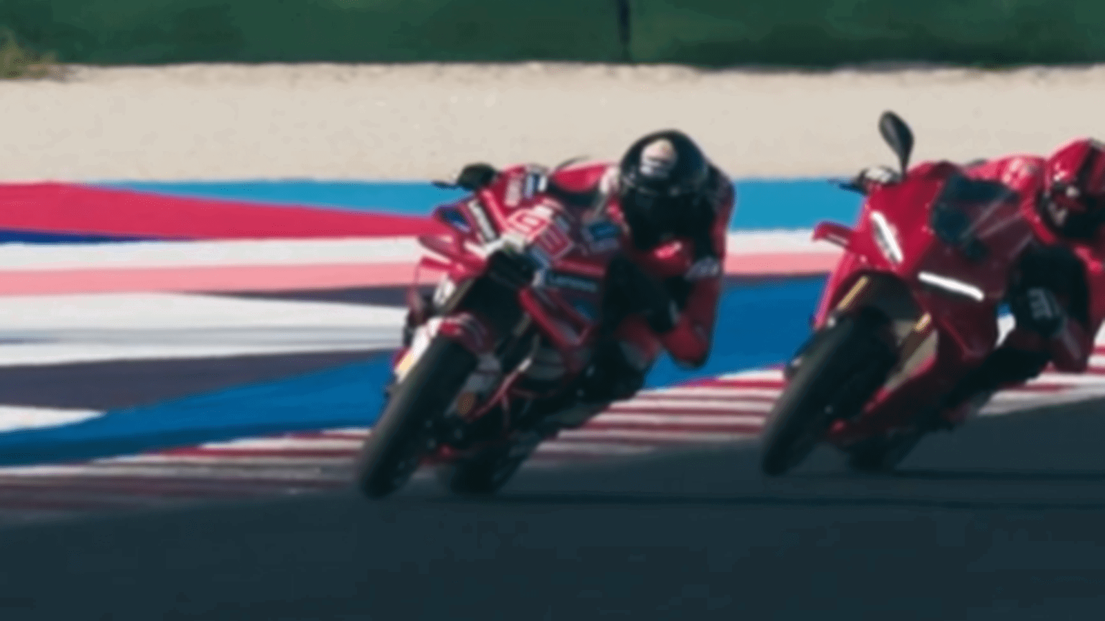 Kayla Yaakov on Marc Marquez's Ducati. Credit: Instagram/Kayla Yaakov.