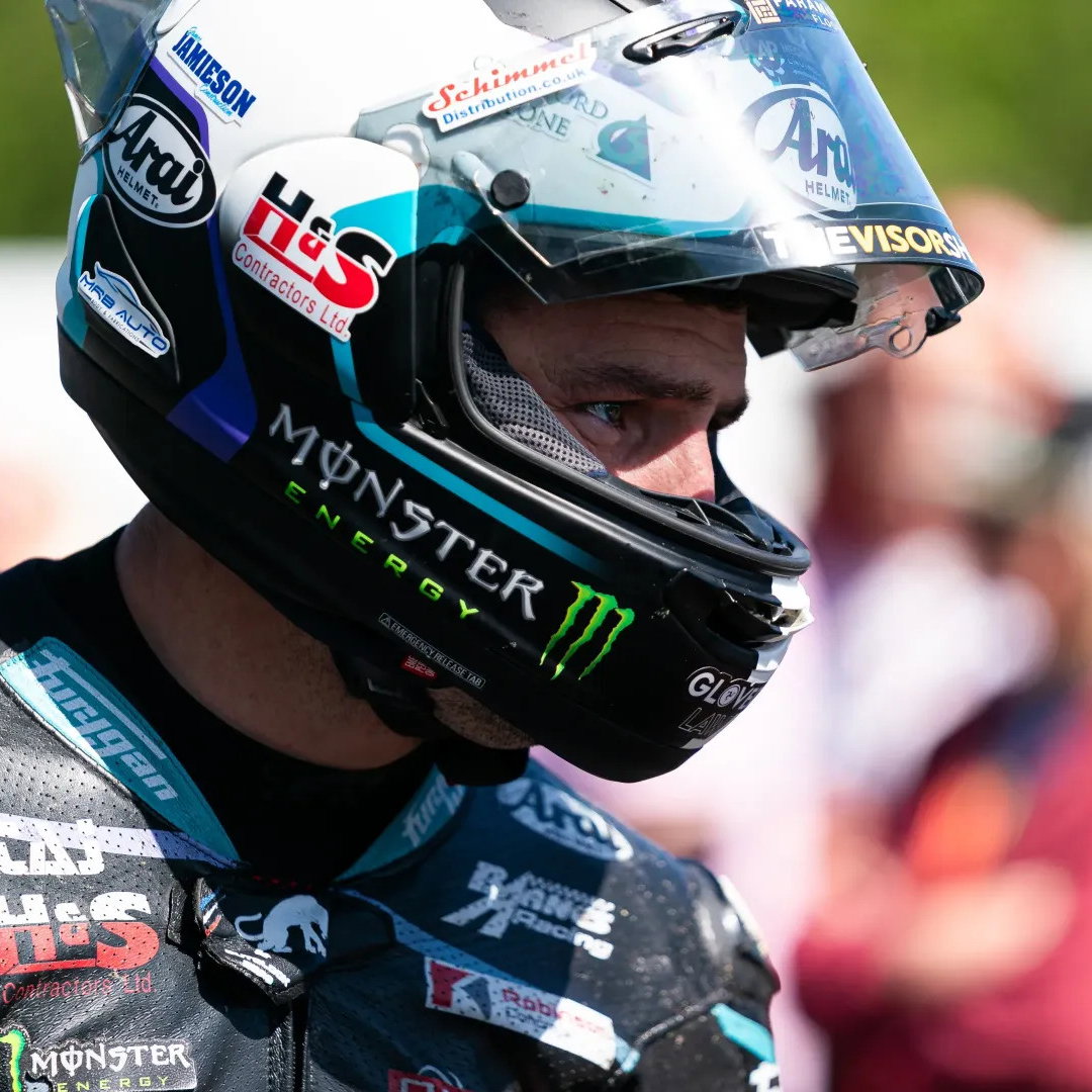 Michael Dunlop getting ready to race at the 2026 Isle of Man TT.