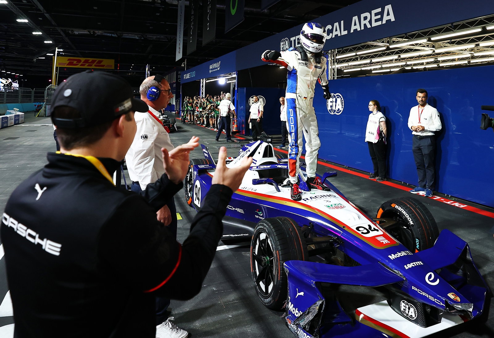 Wehrlein celebrates his second Formula E title