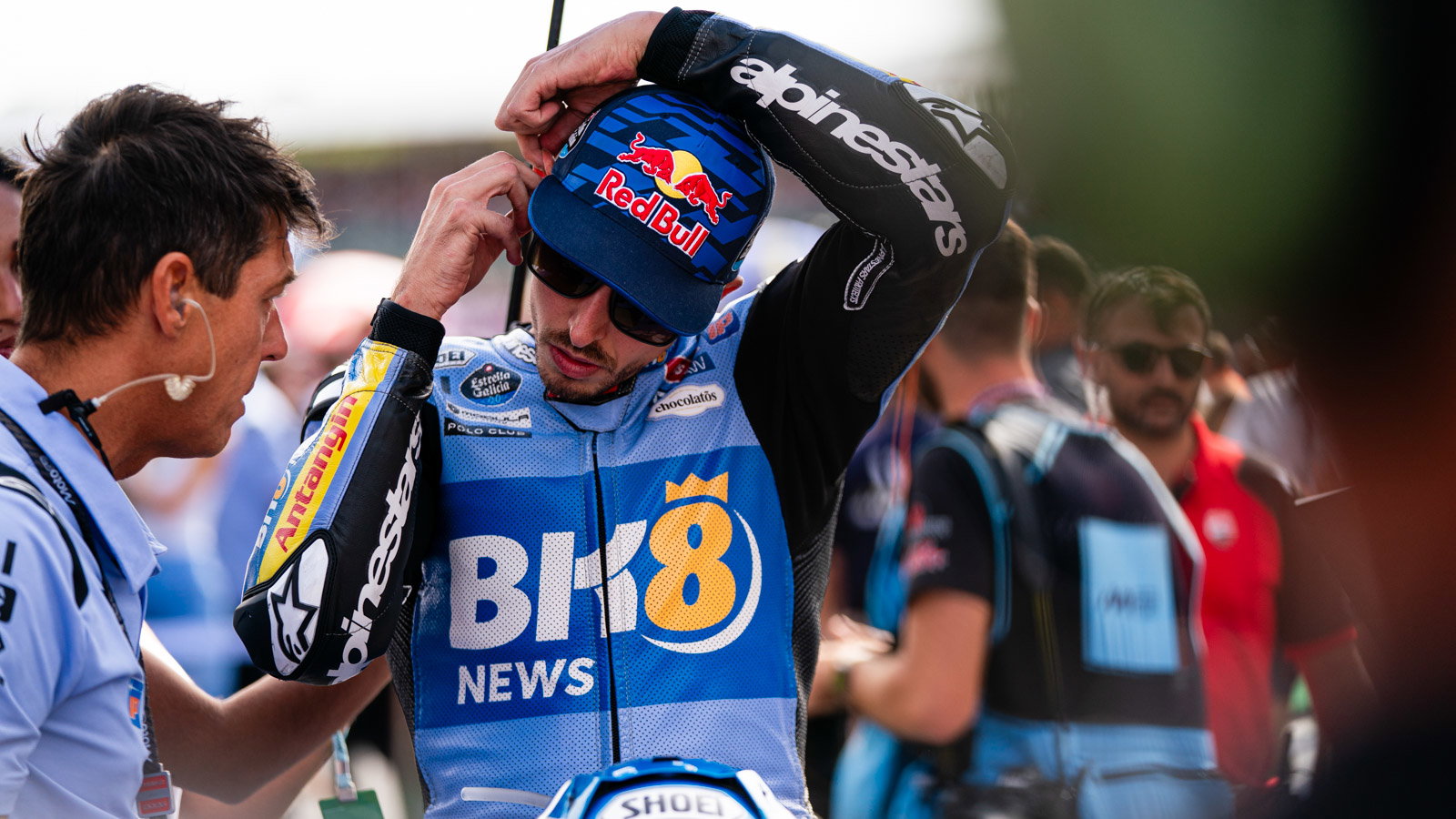 Alex Marquez, 2026 MotoGP British Grand Prix, grid. Credit: Tony Goldsmith.