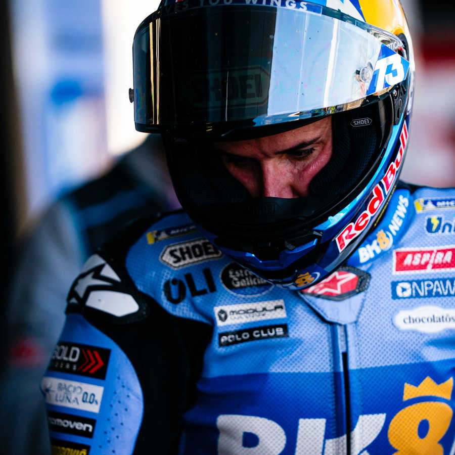 Alex Marquez, 2026 MotoGP British Grand Prix, pit box. Credit: Tony Goldsmith.