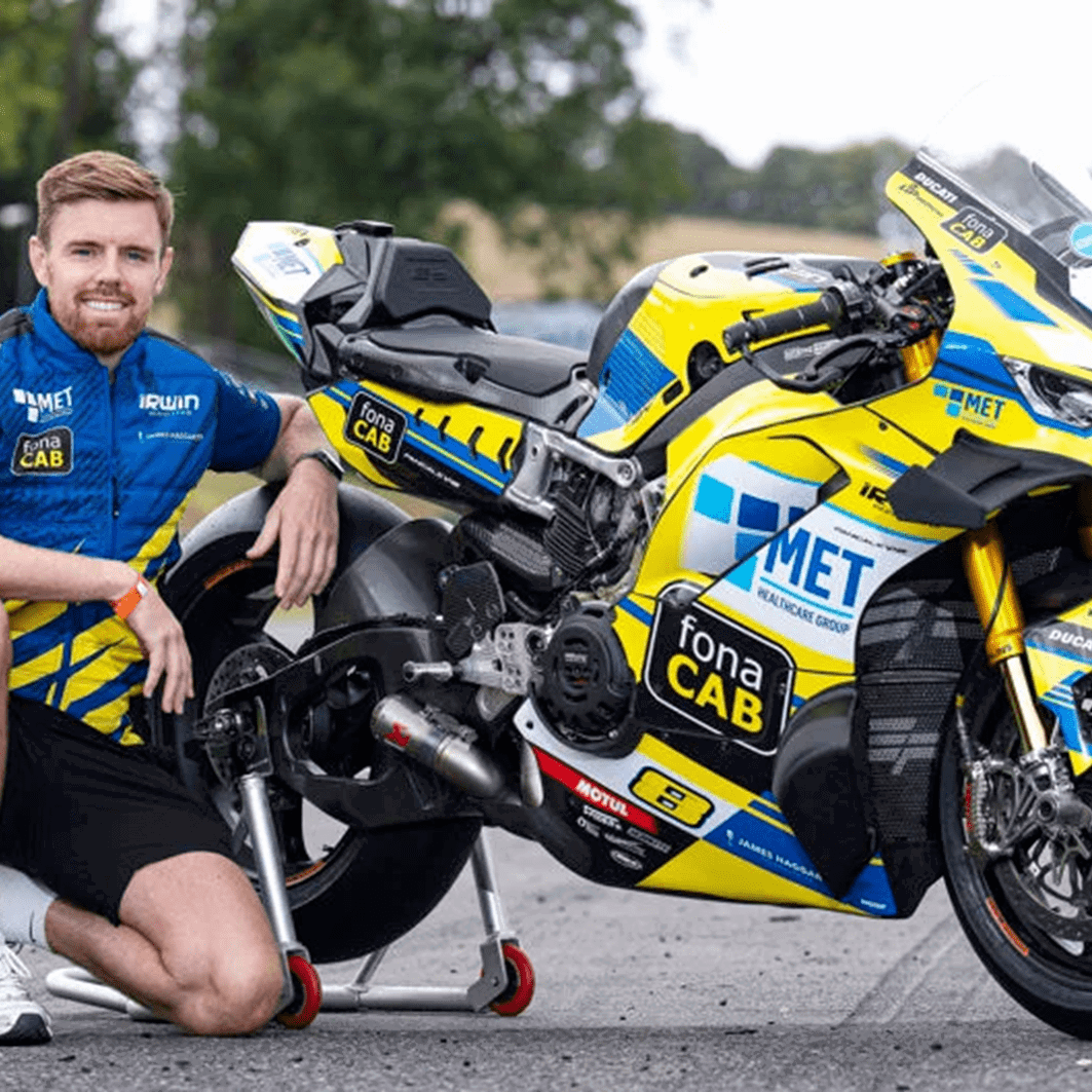 Danny Buchan with MET fonaCAB Ducati. Credit: British Superbike Championship.