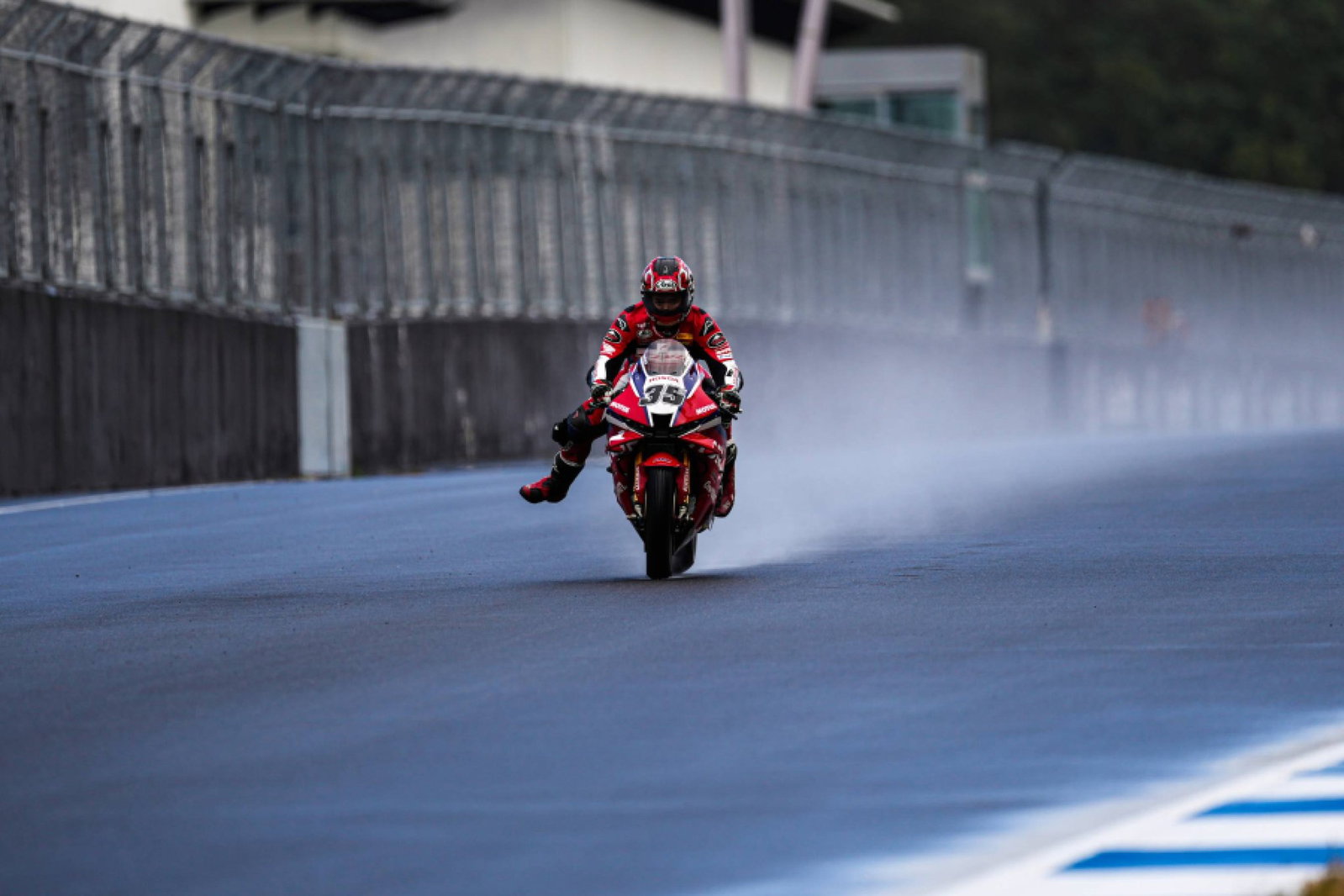 Somkiat Chantra, August 2026 Estoril HRC WorldSBK Test. Credit: Honda Racing Corporation.