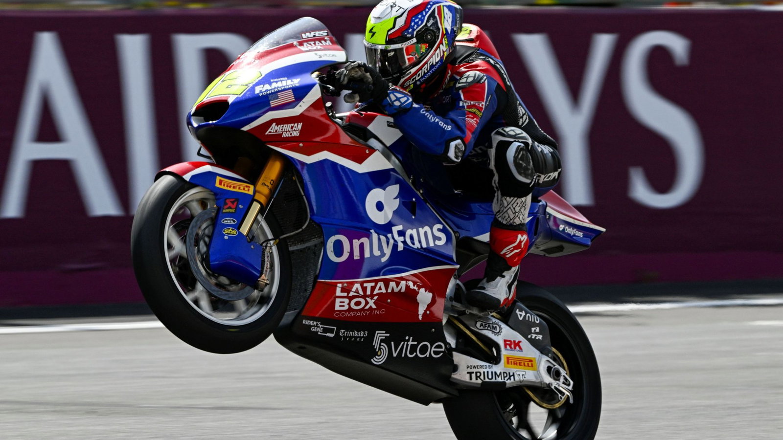 Filip Salac collects his first Moto2 win at the British Grand Prix.