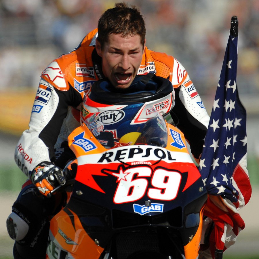 Nicky Hayden, world champion, 2006 Valencia MotoGP.