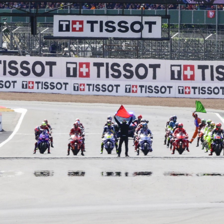 2025 British MotoGP start.
