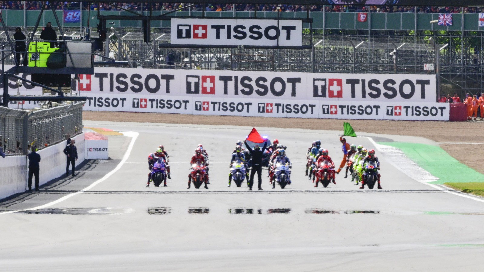 2025 British MotoGP start.