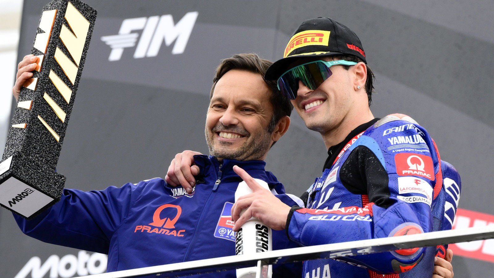 Gino Borsoi, Izan Guevara, Moto2 Race, Valencia 2025.