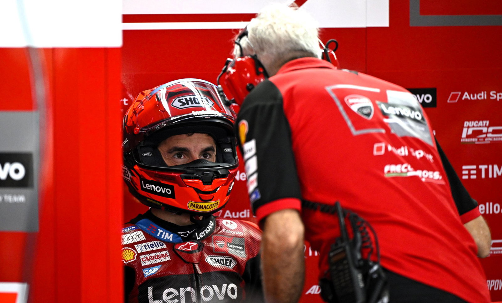 Davide Tardozzi, Marc Marquez.